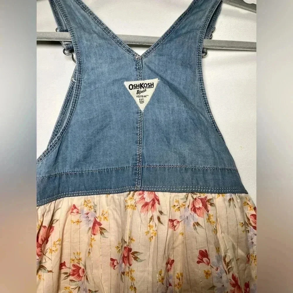 Girls Denim Jumper Western  Prairie Dress Oshkosh Bgosh 5T
